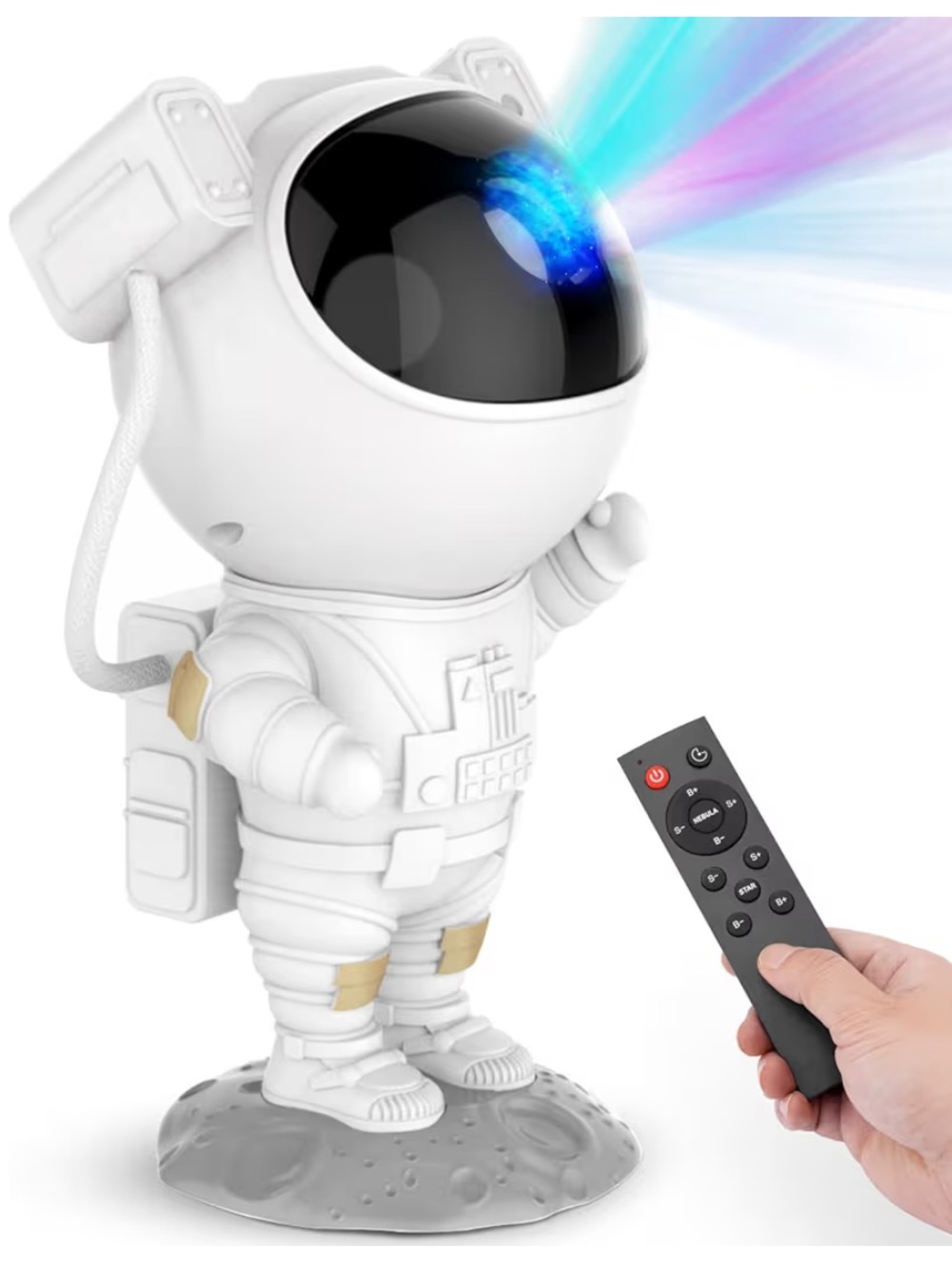 TWO Astronaut Space Projector Galaxy Starry Nebula LED Lamp Timer  Remote